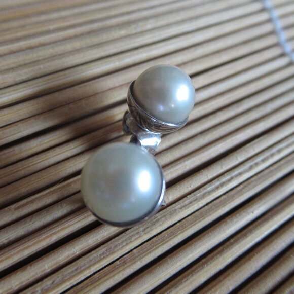 Pandora, Pearl Stud Earrings, 7mm, 925, Modern, Contemporary - Picture 3 of 11